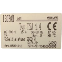 ISOPAD TSW 1,4 Thermostat
