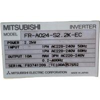 MITSUBISHI FR-A024-S2.2K-EC Inverter 2,2 KW
