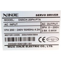 WUXI XINJE DS5CK-20P4-PTA Servo Driver 0.4KW