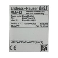 Endress + Hauser RMA42-AAC Transmitter Messumformer