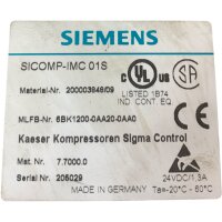 KAESER Sigma Control Siemens SICOMP-IMC 01S Tastatur...
