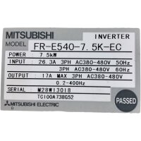 Mitsubishi FR-E540-7.5K-EC Inverter 7,5KW