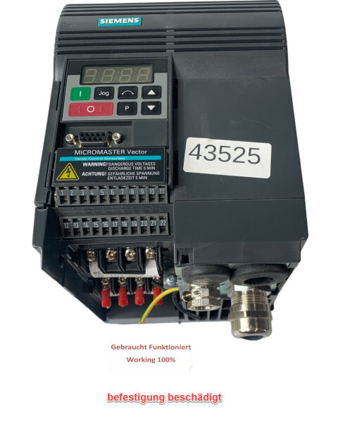 Siemens Micromaster  6SE3217-3DB40 Umrichter