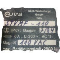 AUTAS STVMF-110 Sicherheitsschalter 110VAC
