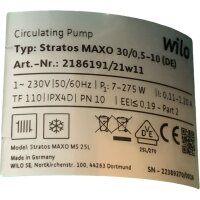 WILO Stratos MAXO 30/0,5-10(DE) Umwälzpumpe Pumpe