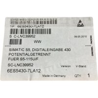 Siemens Simatic S5 6ES5430-7LA12