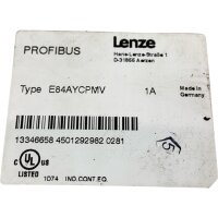 Lenze PROFIBUS E84AYCPMV Modul