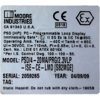 Moore Industries PSD/4-20MA/PRG/2.3VLP-ISE-CE-LMD(SB2MGE)...
