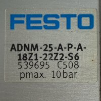 FESTO ADNM-25-A-P-A-18Z1-22Z2-S6 539695 Kompaktzylinder