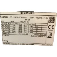 DEFEKT LAGERSCHADEN! Siemens 1PH8101-1CF00-0LC1 1PH8087-1CM00-0MC1 Servomotor