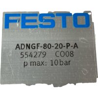 FESTO ADNGF-80-20-P-A 554279 Kompaktzylinder Zylinder