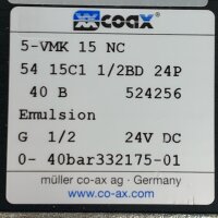 Coax 5-VMK 15 NC coaxial Ventil