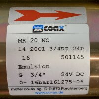 Coax MK 20 NC Coaxial-Ventil MK20NC