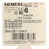 Siemens 3RH1921-1DA11 3RT1054-1SF36 Schütz