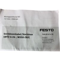 FESTO KMYZ-4-24-/MSSD-ZBZC 185520 Steckdosenkabel Kabel