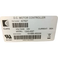 SEPEX CURTIS 427627 1243-4327 D.C Motor Controller