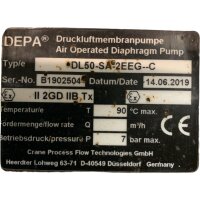 DEPA DL50-SA-2EEG--C Druckluftmembranpumpe...
