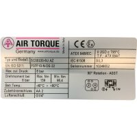 AIR TORQUE SC00220-6U AZ Pneumatischer Schwenkantrieb