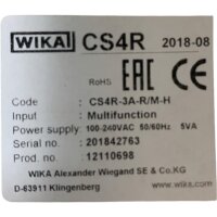 WIKA CS4R-3A-R/M-H Temperaturregler