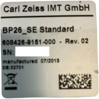 Carl Zeiss BP26_SE Standard 608426-9151-000-Rev.02...
