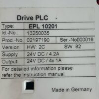 Lenze Umrichter EPL10201 Drive PLC + EPZ 10201 APPL Extension Board 13250035