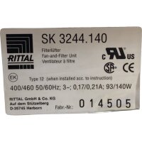 Rittal SK3244.140 Filterlüfter K2D250-AH06-06