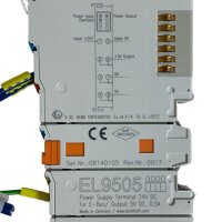 BECKHOFF EL9505 Power Supply Terminal