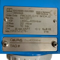 Endress+Hauser PMC635-G11F1M1DKJ2 Druckmessgerät KEMA97 ATEX 4500