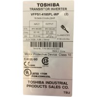 TOSHIBA VFPS1 Transistor Inverter VF-PS1-4185PL-WP