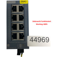 Siemens Scalance XB008 6GK5 008-0BA00-1AB2 ETHERNET-SCHALTER