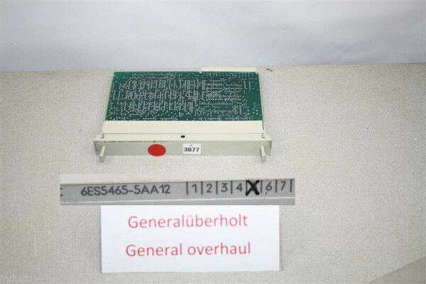 SIEMENS Simatic 6ES5465-5AA12 6ES5 465-5AA12 generalüberholt