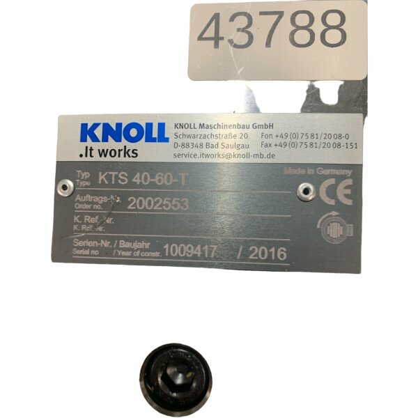 KNOLL KTS 40-60-T Schraubenspindelpumpe Pumpe