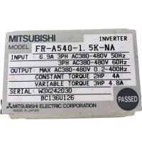 Mitsubishi A500 FR-A540-1.5K-NA Inverter