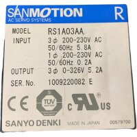 Sanmotion SANYO DENKI RS1A03AA AC Servo Systems