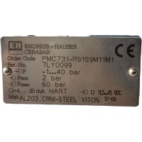 ENDRESS + HAUSER CERABAR PMC731-R91S9M11M1 Drucktransmitter