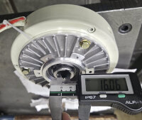 Magnetische Pulver Bremse Hohlwelle 16 mm 6Nm DC 24 1000 min