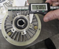 Magnetische Pulver Bremse Hohlwelle 16 mm 6Nm DC 24 1000 min