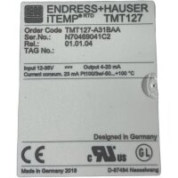 ENDRESS + HAUSER iTEMP TMT127-A31BAA Temperatur Transmitter