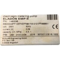 ohne Stecker ECOLAB ELADOS EMP II 148336 Membrandosierpumpe