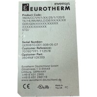 EUROTHERM 3504/CC/VH/1/XX/25/1/120/S Temperatur Controller