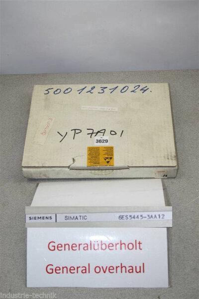 SIEMENS Simatic S5 6ES5445-3AA12  6ES5 445-3AA12 generalüberholt