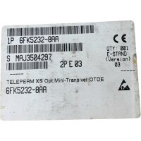 Hirschmann TELEPERM XS Fiberoptic Transceiver 6FK5232-8AA