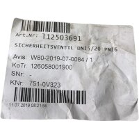 Niezgodka TÜV-SV-16-713 Typ 31.1 Sicherheitsventil Ventil