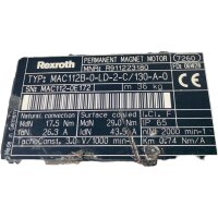 Rexroth MNR R911223180 MAC112B-0-LD-2-C/130-A-0...