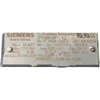 Siemens 1FT6086-1AF71-4EH1 Brushless Servomotor