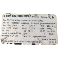 SEW-EURODRIVE PSF211/N/EK03 DS56L/B/TF/RH1M/KK Servomotor