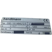 Handtmann DSD 100 M64U12-5 Servomotor