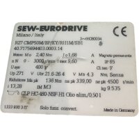 SEW EURODRIVE R27 CMP50M/BP/KY/RH1M/SB1 Servomotor