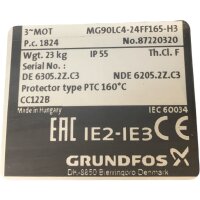 Grundfos MG90LC4-24FF165-H3 1,5kW 1450min Motor