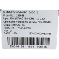 Phoenix Contact QUINT-PS-100-240AC Power Supply...